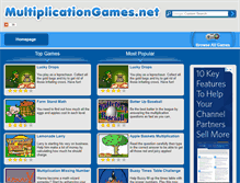 Tablet Screenshot of multiplicationgames.net